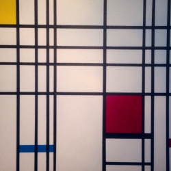 COMPOSITION NEOPLASTIQUE (2) Trilogie Hommage a P Mondrian Acrylique sur toile 80 x 80 cm