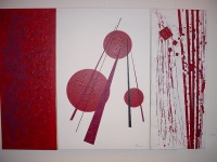 COMPOSITION (triptyque) AST 100x40 100x73 100x40 cm