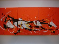 DANS LE BON SENS DU MOUVEMENT (triptyque) AST 40x30cm