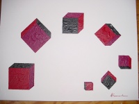 MOUVEMENT DE CUBES AST 40x30cm